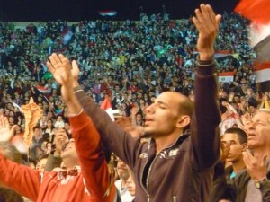 An Orthodox mass is a solemn, holy event. Many, however, have learned how to shout to the Lord in praise.