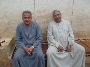 The mayor and his deputy of Saragna. He is the 4th generation in his family to hold the position.