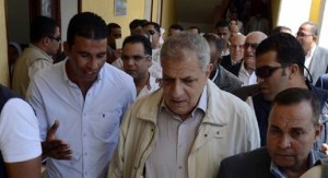 Suleiman al-Hout (L), with Prime Minister Ibrahim Mehlab. (via New Republic)