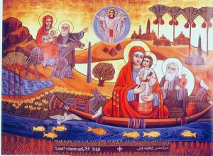 Holy Family in Egypt Icon