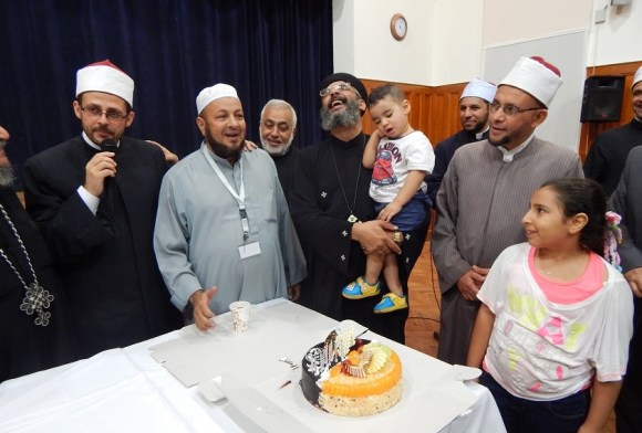 Priests and imams celebrate the second birthday of Fr Kyrillos’ son