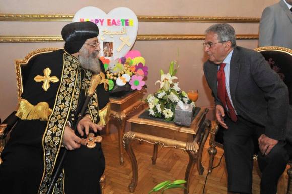 Amr Moussa, head of the constitutional committee and longstanding diplomat