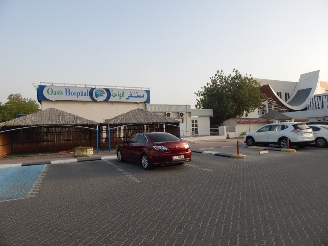 The article describes how the presence of all these churches is connected to the medical missions of 100 years earlier. This is Oasis Hospital in al-Ain, the tribal home of the royal family. The modern building to the right is the new hospital the royal family paid for to expand Oasis' service.