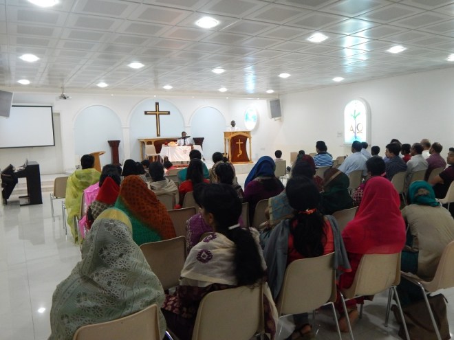 Service at the Evangelical Church of al-Ain