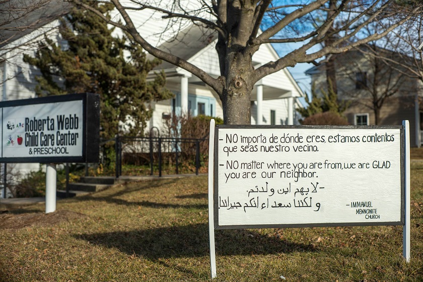 Mennonite Welcome Sign