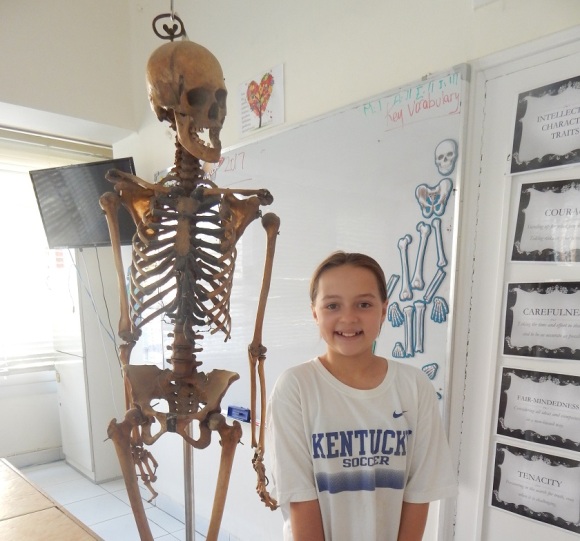 Emma and Max the Skeleton