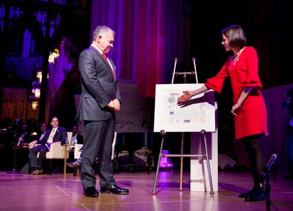 2018+Templeton+Prize+Ceremony+HM+and+HTD+scroll+(Credit+Templeton+Prize-Clifford+Shirley)